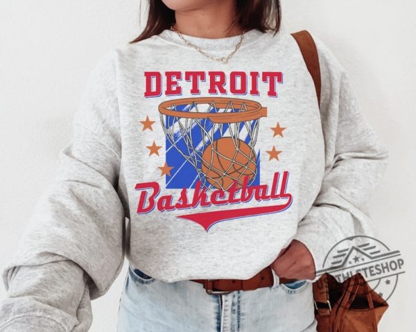 Vintage Detroit Pistons Sweatshirt Retro Basketball Fan Gear usathleteshop 1