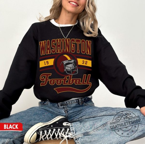 Washington Football Crewneck Vintage Style Washington Sweatshirt usathleteshop 1