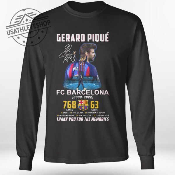 Gerard Pique Fc Barcelona 20082022 Shirt Thank You For The Memories Tribute Tee usathleteshop 1 1