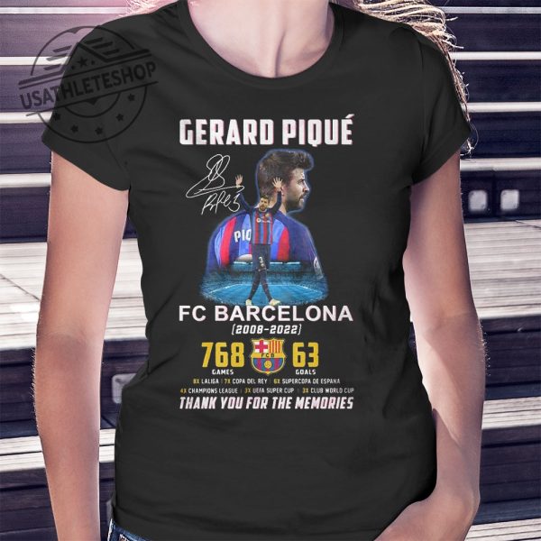Gerard Pique Fc Barcelona 20082022 Shirt Thank You For The Memories Tribute Tee usathleteshop 1 2