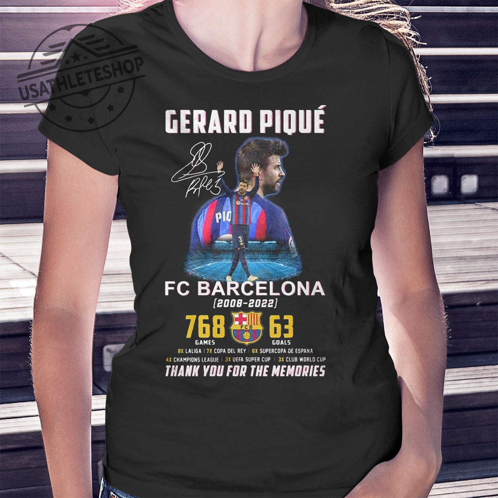 Gerard Piqué Fc Barcelona 20082022 Shirt Thank You For The Memories Tribute Tee 4 Gerard Piqué FC Barcelona 2008–2022 Shirt – "Thank You for the Memories" Tribute Tee