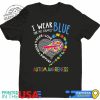 I Wear Blue For My Family Shirt Autism Awareness Support Tee usathleteshop 1 1