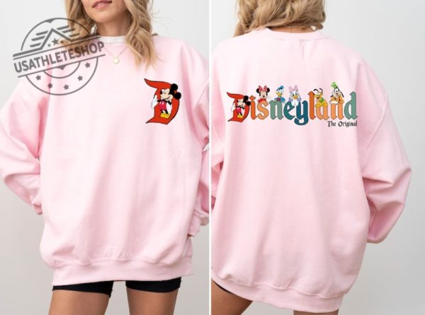 Disneyland Original Sweatshirt Mickey And Friends Vintageinspired Pullover usathleteshop 1