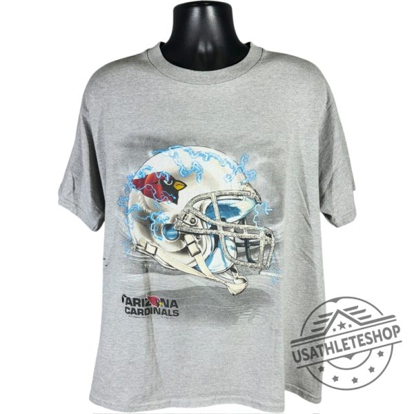 Vintage Arizona Cardinals Helmet Logo Nfl Tshirt 2001 Retro Football Tee usathleteshop 1