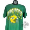 Vintage Green Bay Packers Helmet Nfl Tshirt Retro Football Fan Gear usathleteshop 1 1