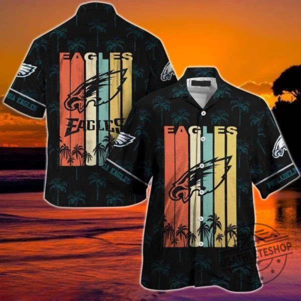 Vintage Nfl Philadelphia Eagles Hawaiian Shirt Beach Gift For Dad usathleteshop 1