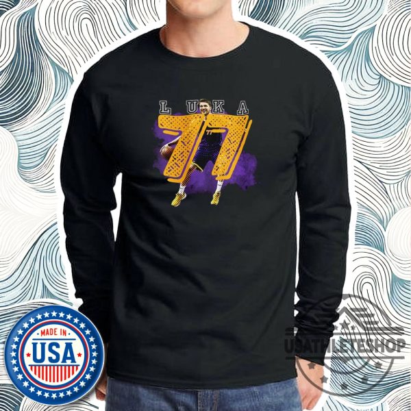 Luka Doncic 77 Basketball Vintage Sports Graphic Tee