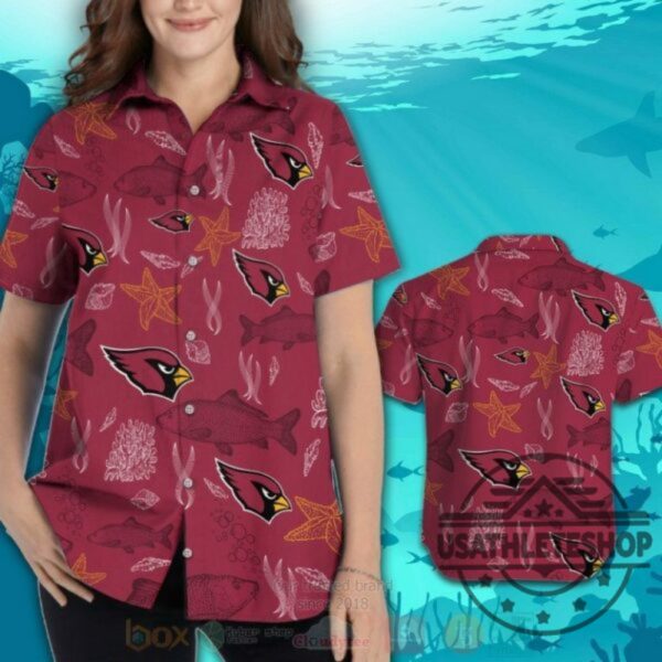 Nfl Arizona Cardinals Starfish 3D Hawaiian Shirt Short