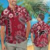 Nfl Atlanta Falcons White Hibiscus Flower Hawaiian Shirt Short