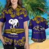 Nfl Baltimore Ravens And Snoopy Hawaiian Shirt Short