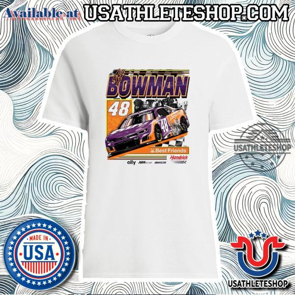 Official-Nascar-Best-Friends-Hendrick-Motorsports-2025-Alex-Bowman-Signature-Pets-Vintage-Tshirt-usathleteshop_1