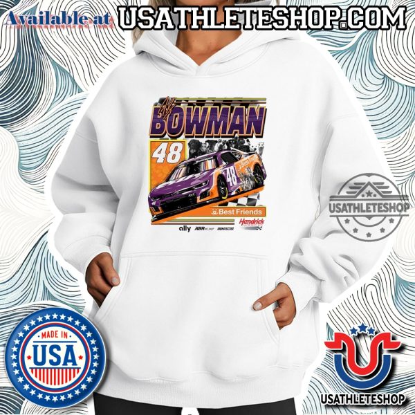 Official-Nascar-Best-Friends-Hendrick-Motorsports-2025-Alex-Bowman-Signature-Pets-Vintage-Tshirt-usathleteshop_2