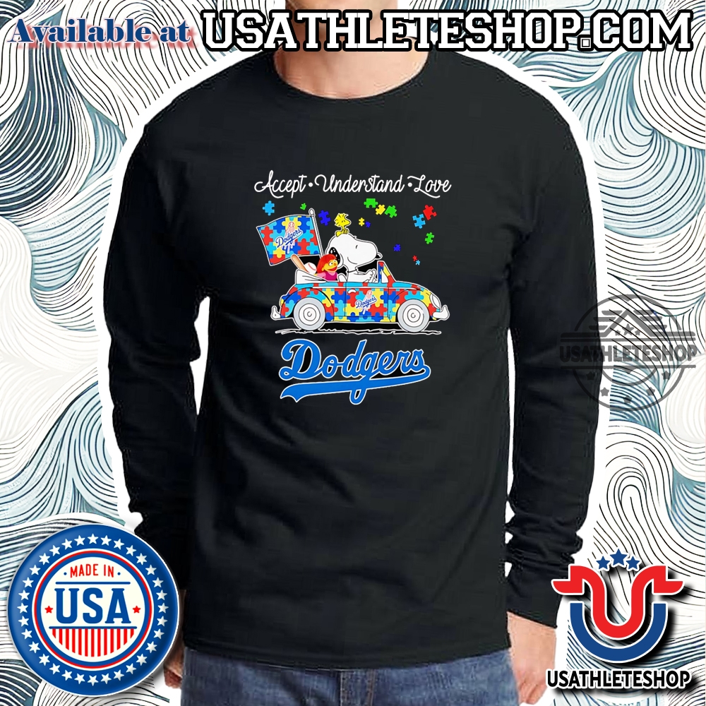 Snoopy Accept Understand Love Los Angeles Dodgers Tshirt 5 Snoopy accept understand love Los Angeles Dodgers T-shirt