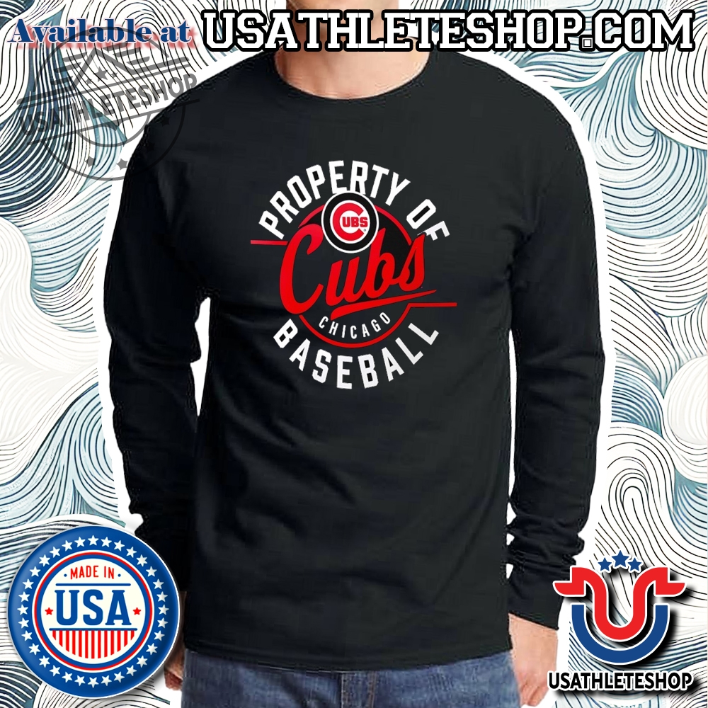 Property Of Chicago Cubs Baseball Tshirt 5 Property of Chicago Cubs Baseball T-shirt
