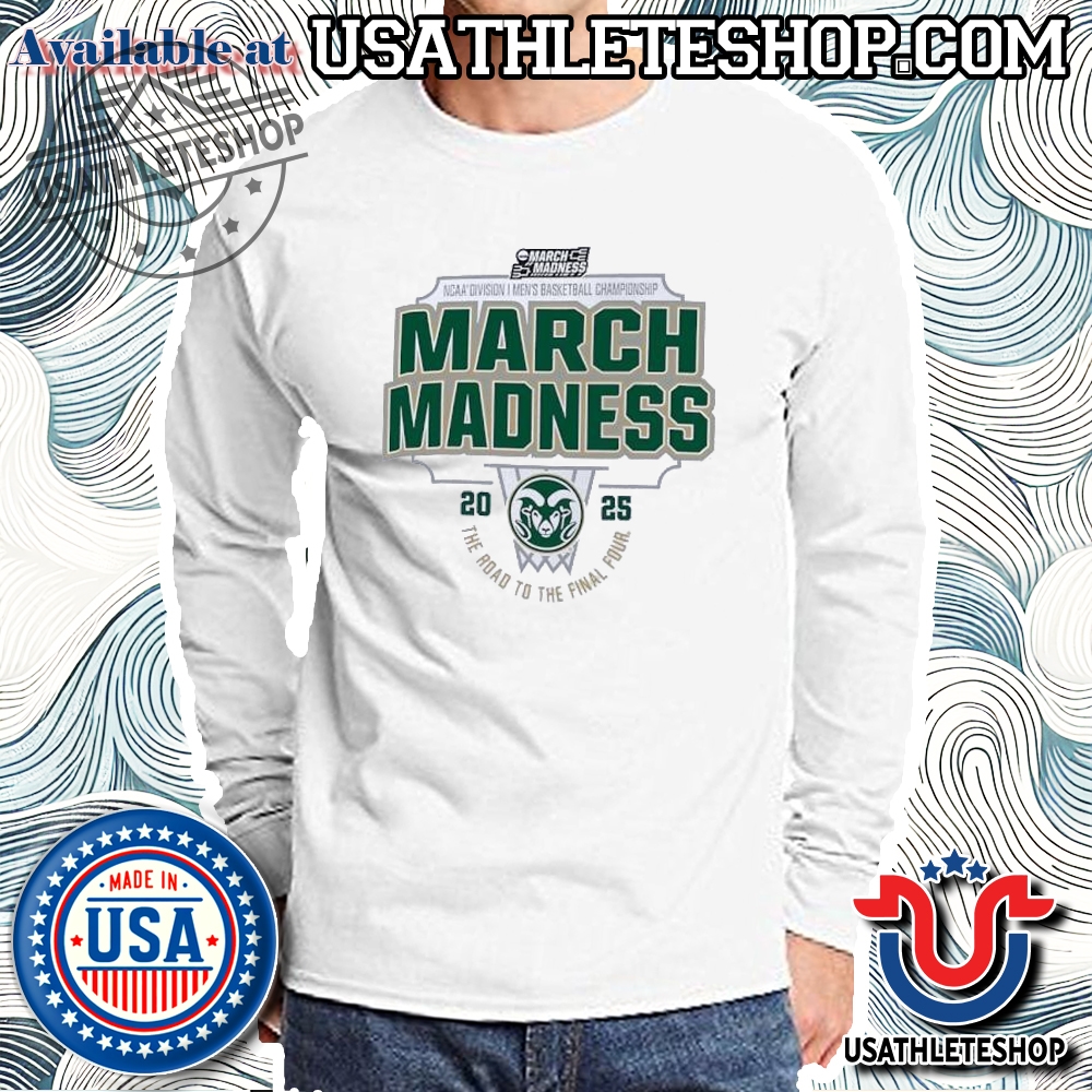 Colorado State Rams 2025 Ncaa March Madness Basketball Tee 5 Colorado State Rams 2025 NCAA March Madness Basketball Tee