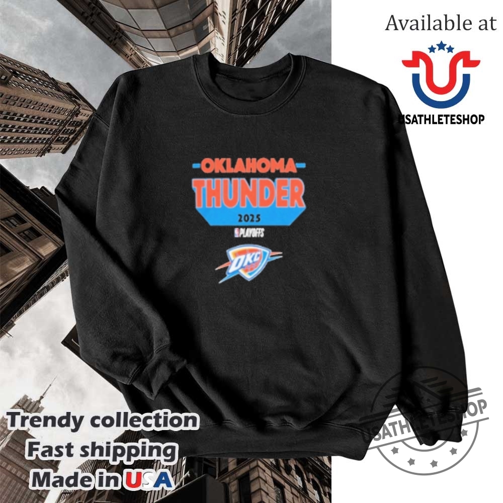 Oklahoma City Thunder 2025 Nba Playoff Participant Tshirt 5 Oklahoma City Thunder 2025 NBA Playoff Participant T-Shirt