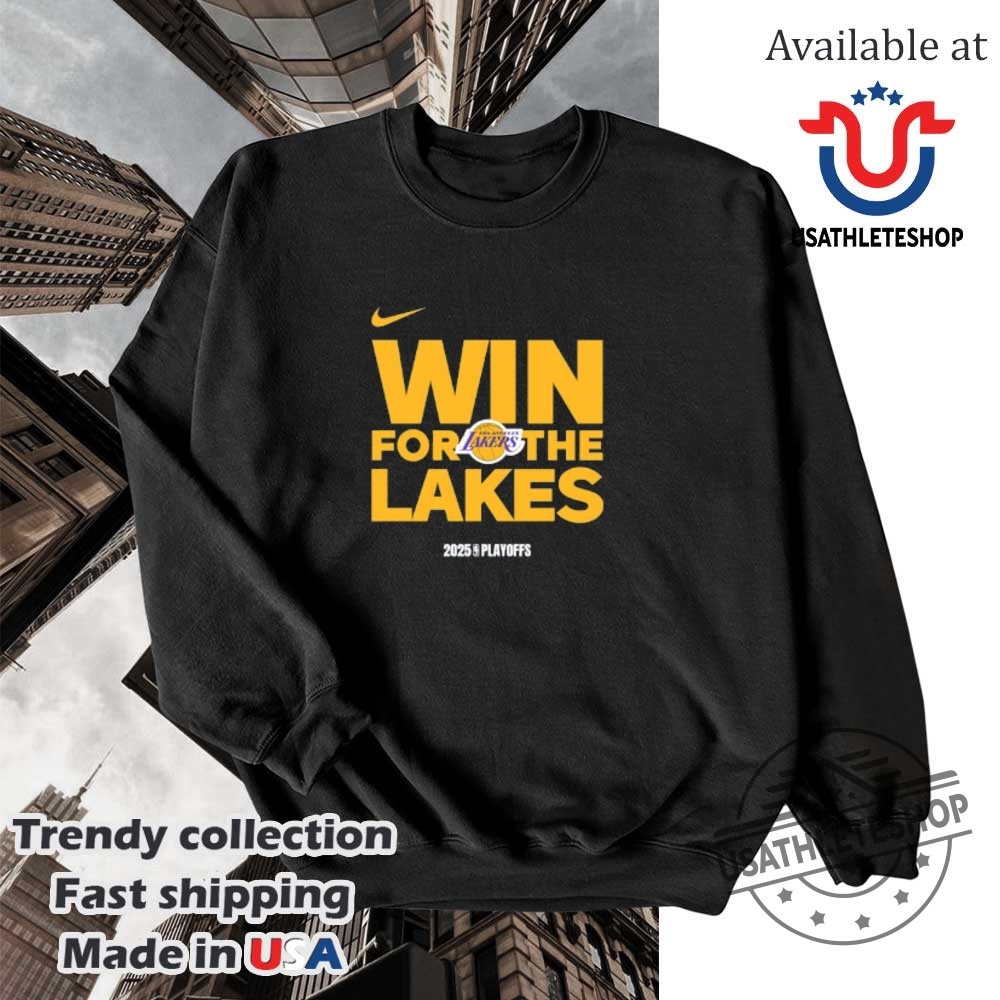 Nba Playoffs Win For The Los Angeles Lakers Logo 2025 Tshirt 5 NBA Playoffs Win For The Los Angeles Lakers logo 2025 T-shirt