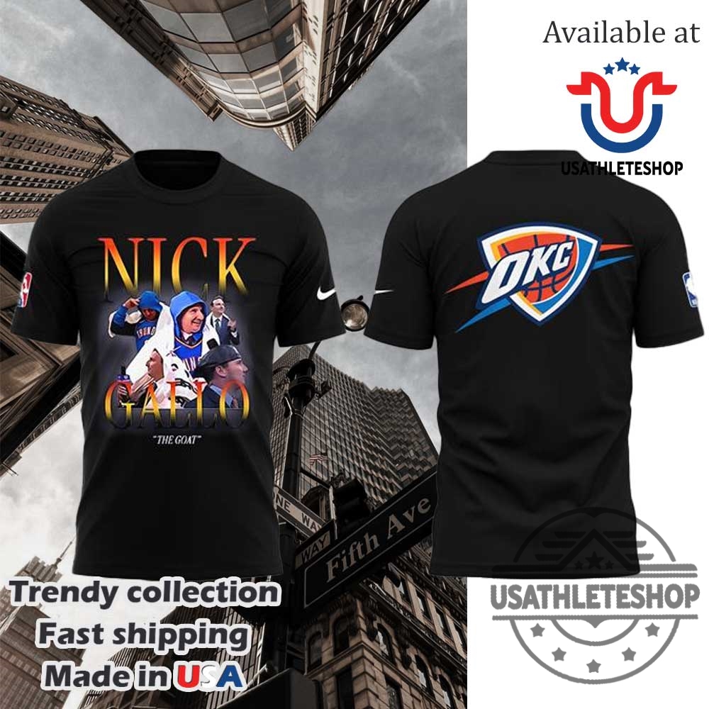 Nick Gallo Oklahoma City Thunder Hoodie Sweatshirt Tshirt 4 Nick Gallo Oklahoma City Thunder Hoodie, Sweatshirt, T-shirt