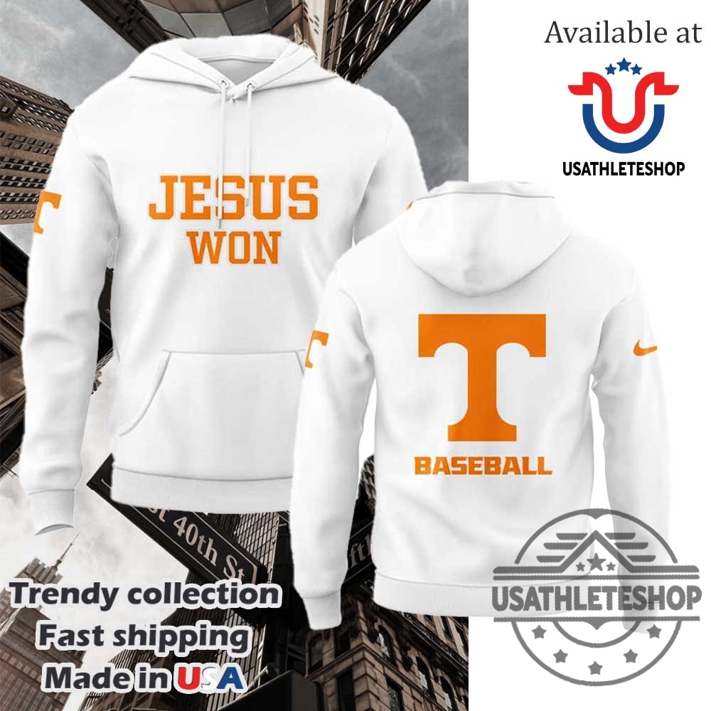 "Shop Trendy Hoodies: NBA and NCAA Team Styles Explored" 3 Hot Tennessee Volunteers Jesus Won Hoodie