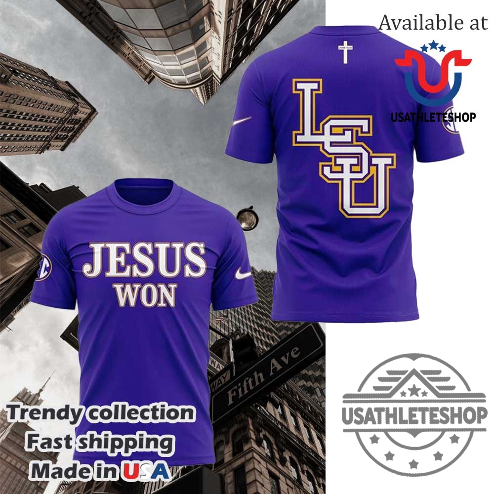 "Shop Trendy Hoodies: NBA and NCAA Team Styles Explored" 5 Lsu Tiger Jesus Won Hoodie