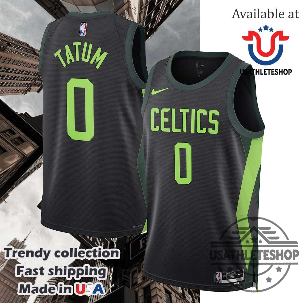 "Shop Trendy Hoodies: NBA and NCAA Team Styles Explored" 7 Boston Celtics Nike City Edition Swingman Jayson Tatum Jersey