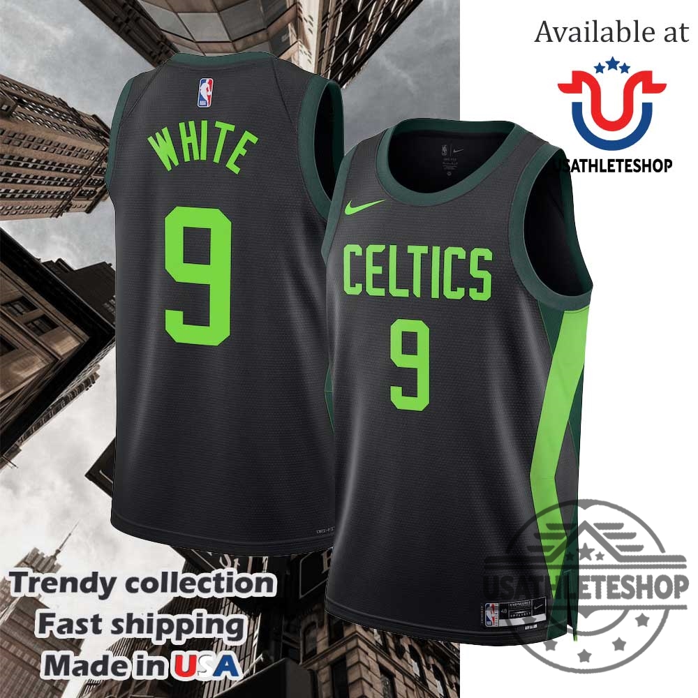 "Shop Trendy Hoodies: NBA and NCAA Team Styles Explored" 8 Boston Celtics Nike City Edition Swingman Derrick White Jersey