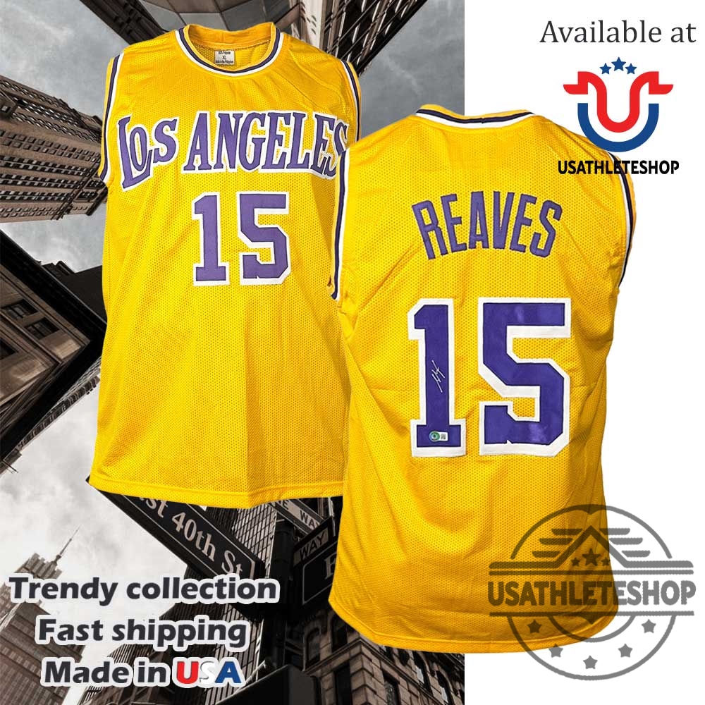 "Shop Trendy Hoodies: NBA and NCAA Team Styles Explored" 9 Austin Reaves Signed Los Angeles Yellow Basketball Jersey