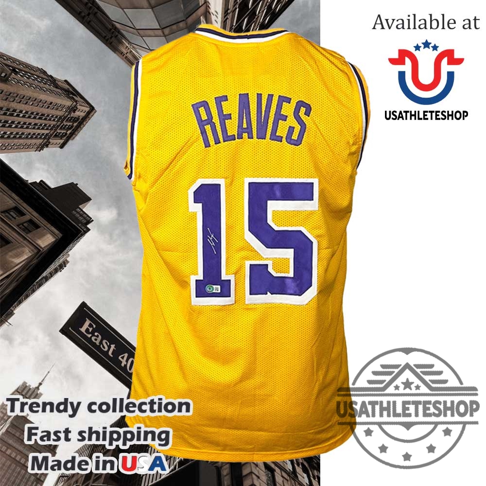 Austin Reaves Signed Los Angeles Yellow Basketball Jersey 5 Austin Reaves Signed Los Angeles Yellow Basketball Jersey