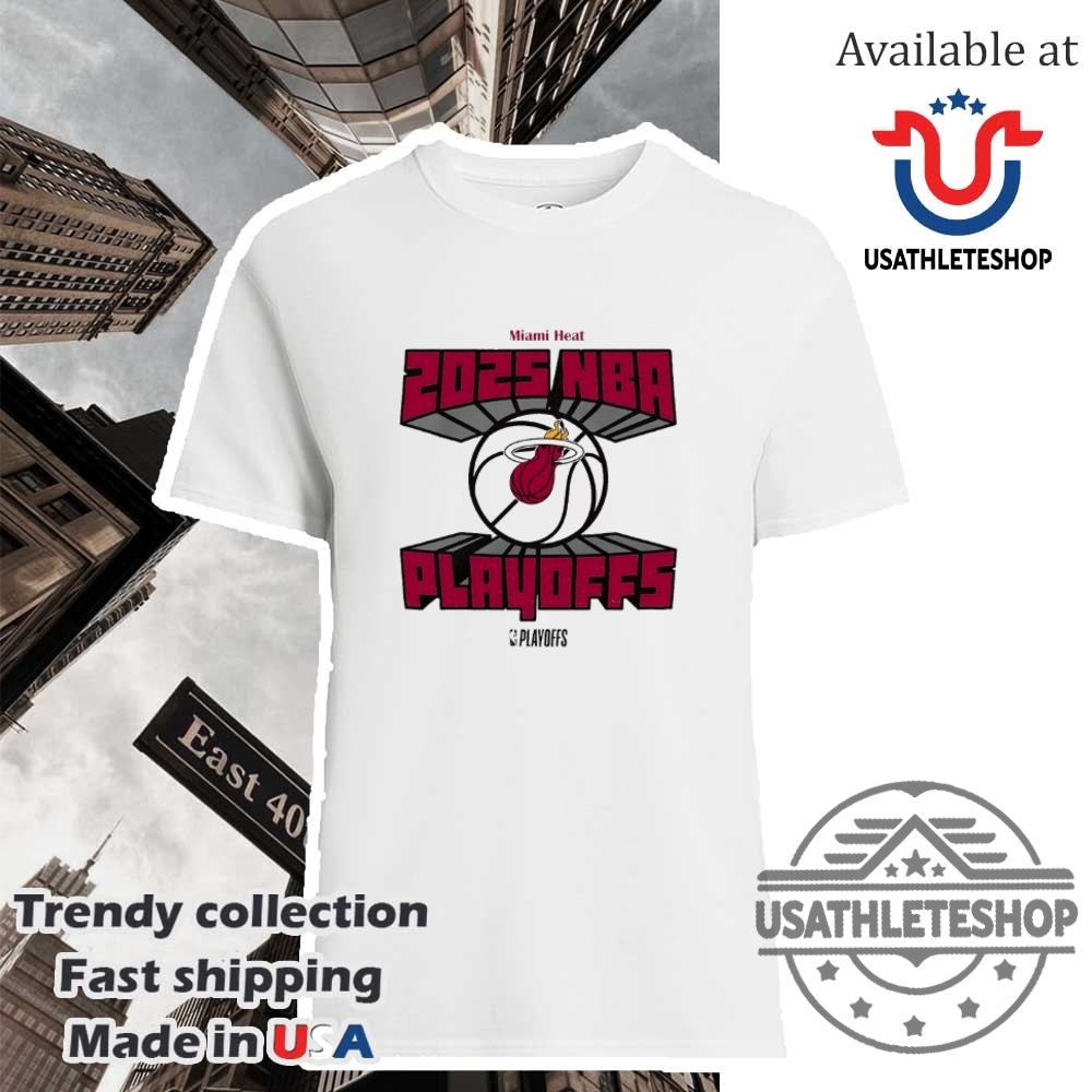 "Top Trending T-Shirts: Pope Francis to Chicago Cubs Designs" 23 Miami Heat Nba 2025 Playoffs Tshirts
