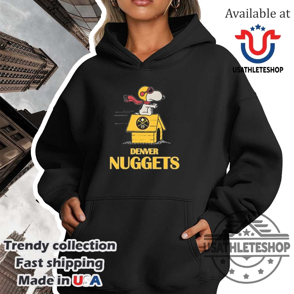 Denver Nuggets Nba Basketball Snoopy House 2025 Tshirts 4 Denver Nuggets NBA basketball Snoopy House 2025 T-shirts