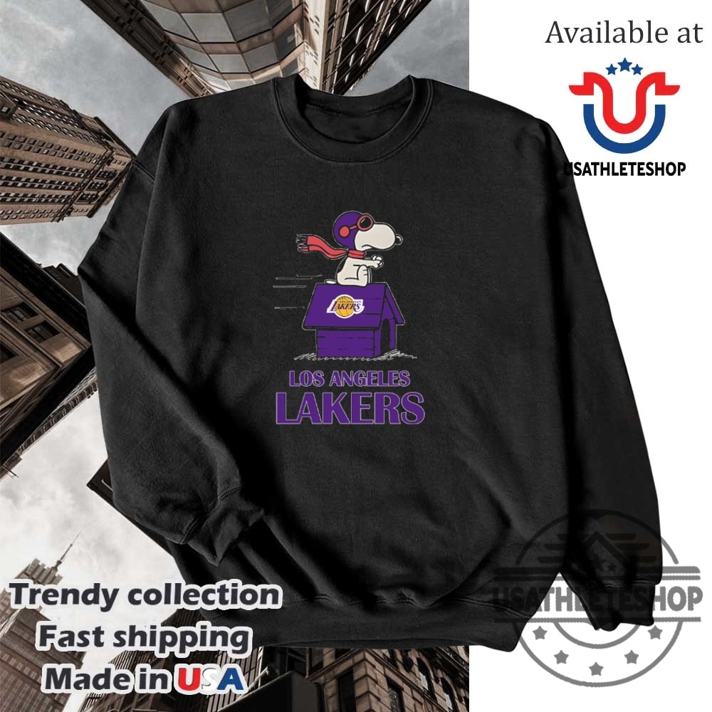 Los Angeles Lakers Nba Basketball Snoopy House 2025 Tshirts 5 Los Angeles Lakers NBA basketball Snoopy House 2025 T-shirts