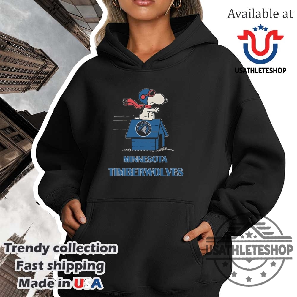 Minnesota Timberwolves Nba Basketball Snoopy House 2025 Tshirts 4 Minnesota Timberwolves NBA basketball Snoopy House 2025 T-shirts