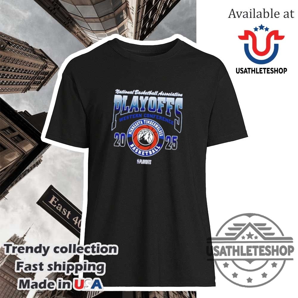 "Top 2025 Sports Fan T-Shirts: NBA, MLB, NHL Playoff Gear" 5 Minnesota Timberwolves 2025 Western Conference Playoffs Shirt