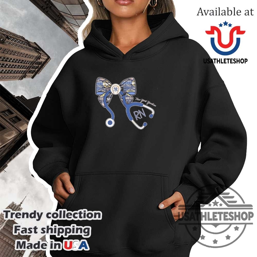 Proud Nurse And New York Yankees Fan Tshirt 4 Proud Nurse and New York Yankees Fan T-Shirt