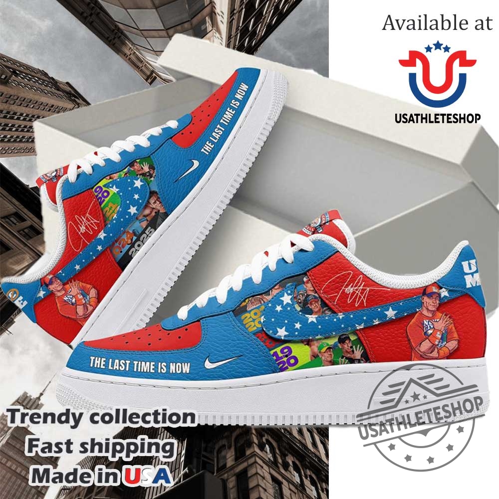 John Cena The Last Time Is Now Special Edition Air Force 1 Sneaker Shoes