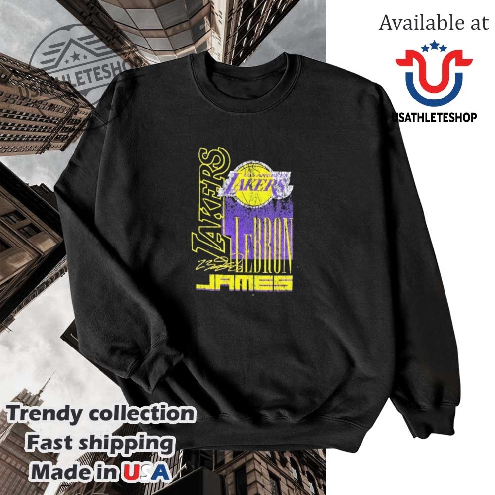 Lebron James Los Angeles Lakers Signature Vintage Shirt Basketball Legend Tee 5 LeBron James Los Angeles Lakers Signature Vintage Shirt – Basketball Legend Tee