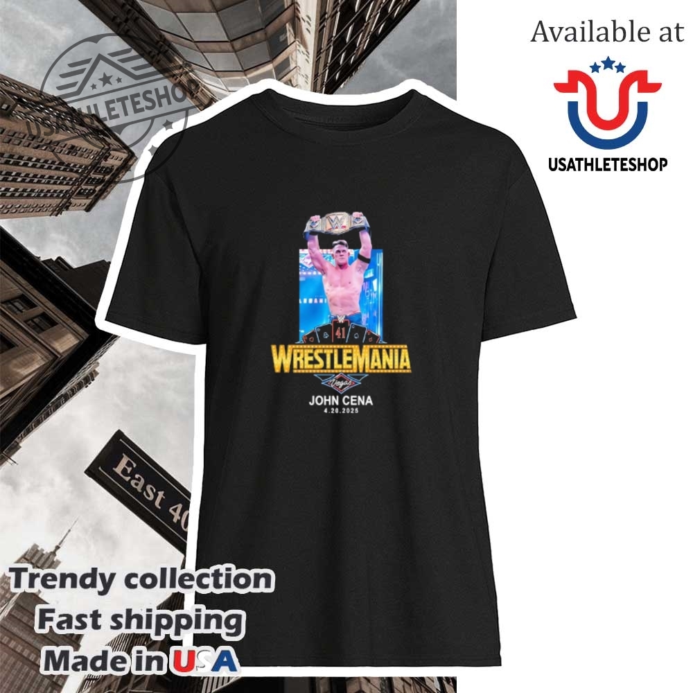 John Cena Wrestlemania Vegas 2025 Shirt 420 Tribute Tee