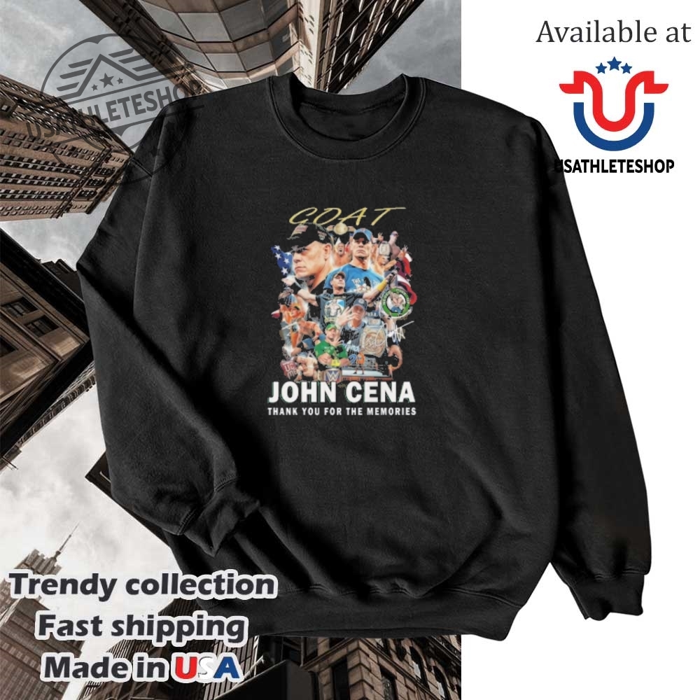Goat John Cena Thank You For The Memories 2025 Signature Shirt 5 GOAT John Cena Thank You for the Memories 2025 Signature Shirt