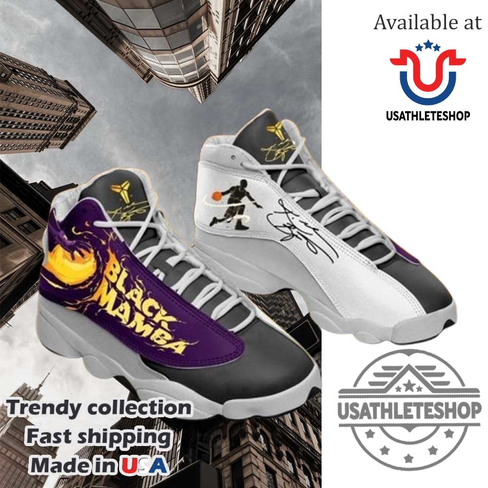 "Top 5 Must-Have Lakers and Timberwolves Themed Sneakers for Fans" 6 Kobe Bryant La Lakers Basketball Air Jordan 13 Sneakers Tribute Edition