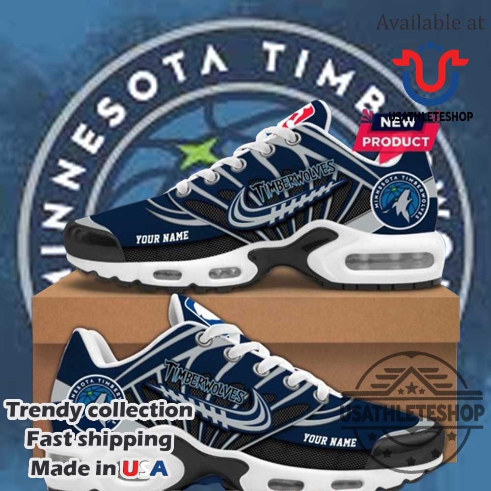 "Top 5 Must-Have Lakers and Timberwolves Themed Sneakers for Fans" 10 Minnesota Timberwolves Nba 2025 Custom Air Max Plus Sneakers Basketball Fan Shoes