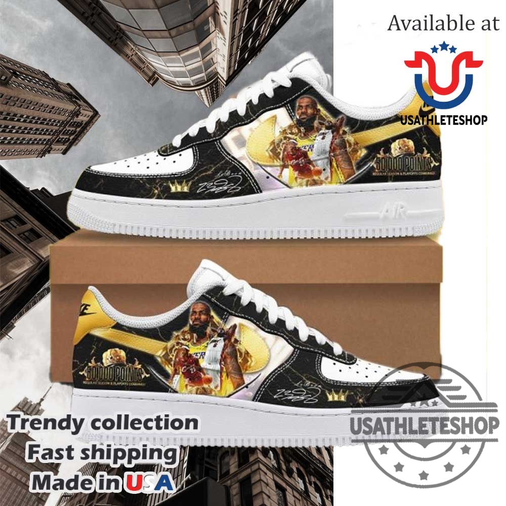 LeBron James 50,000 Points Limited Edition Nike Air Force 1 Sneakers