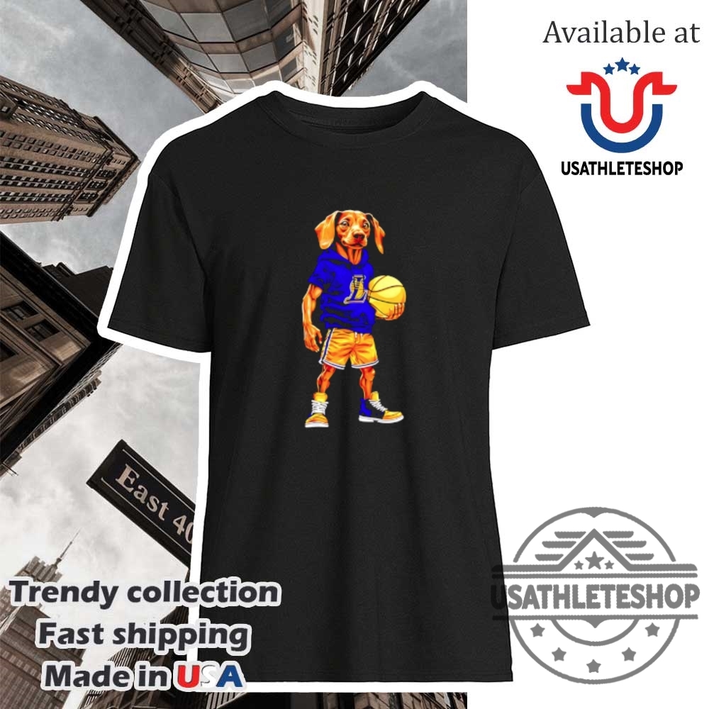 "Top John Cena and Jey Uso Wrestlemania 41 Collectible T-Shirts" 15 Los Angeles Lakers X Dachshund Dogs Tshirt Fun Nba Fan Apparel