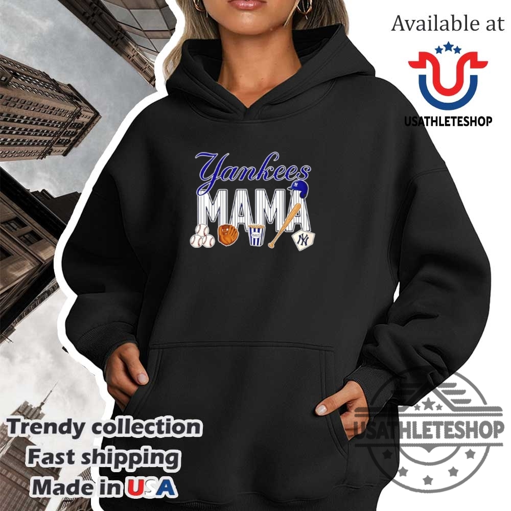 New York Yankees Mama Baseball Tshirt Mlb Fan Gear 4 New York Yankees Mama Baseball T-Shirt – MLB Fan Gear