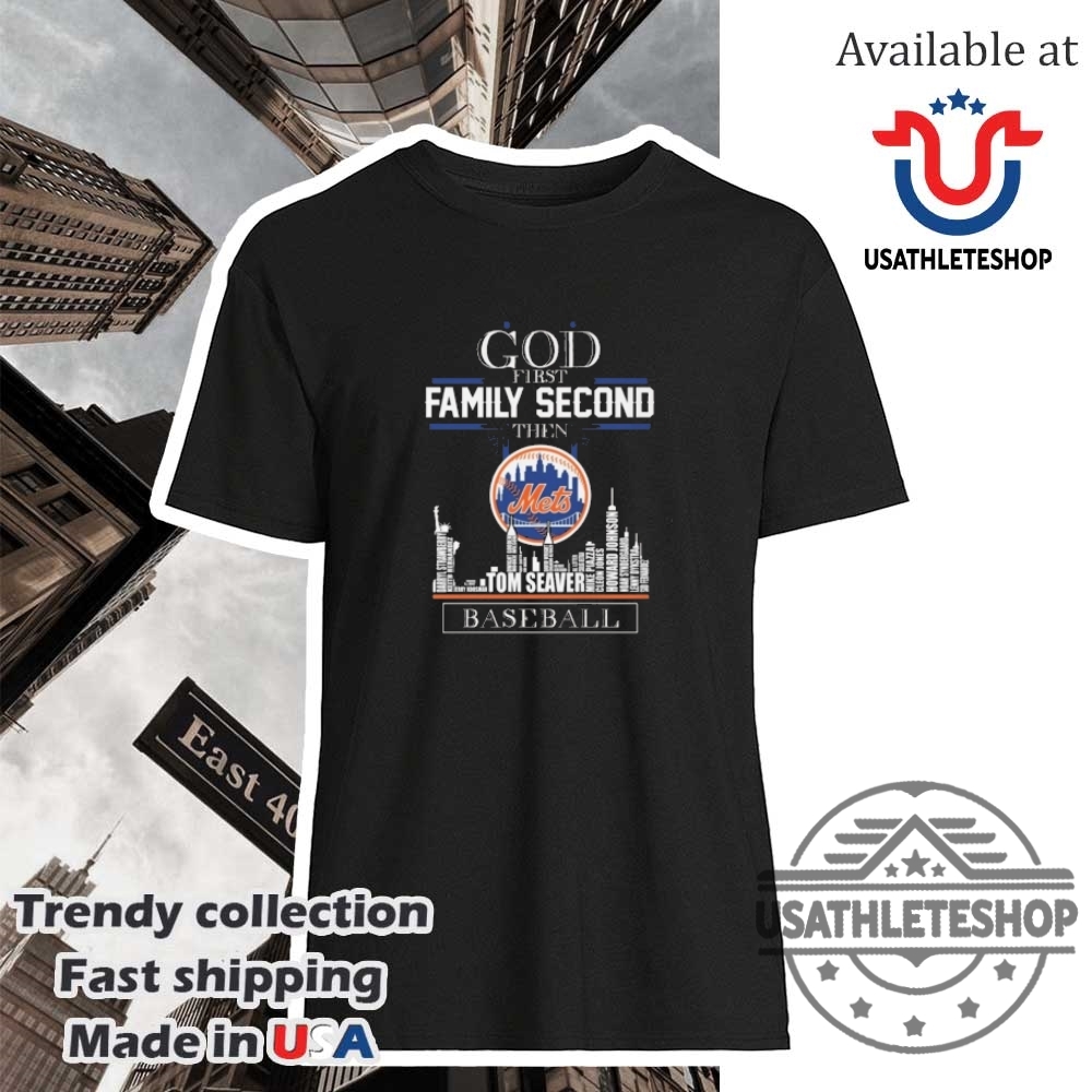 "Top John Cena and Jey Uso Wrestlemania 41 Collectible T-Shirts" 29 God First Family Second New York Mets Tom Seaver 2025 Baseball Tshirt