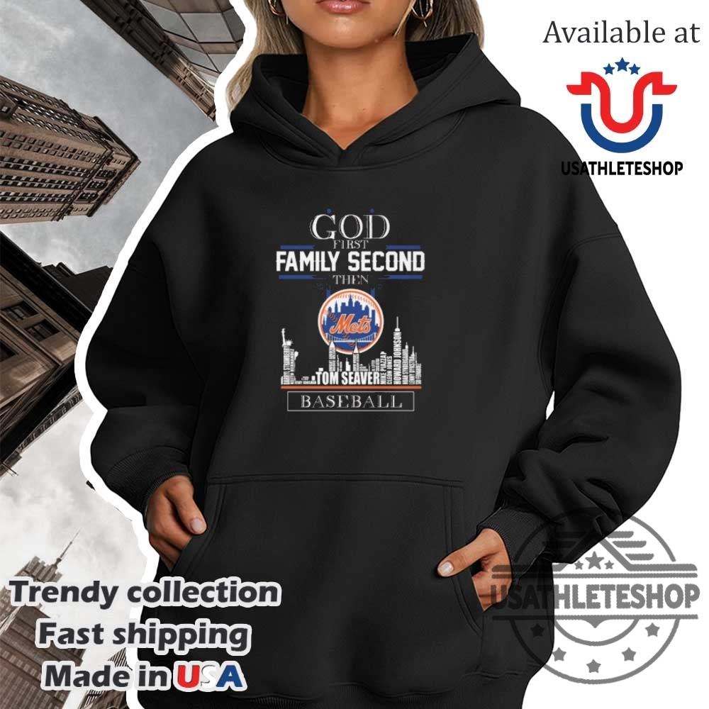 God First Family Second New York Mets Tom Seaver 2025 Baseball Tshirt 4 God First Family Second New York Mets Tom Seaver 2025 Baseball T-Shirt