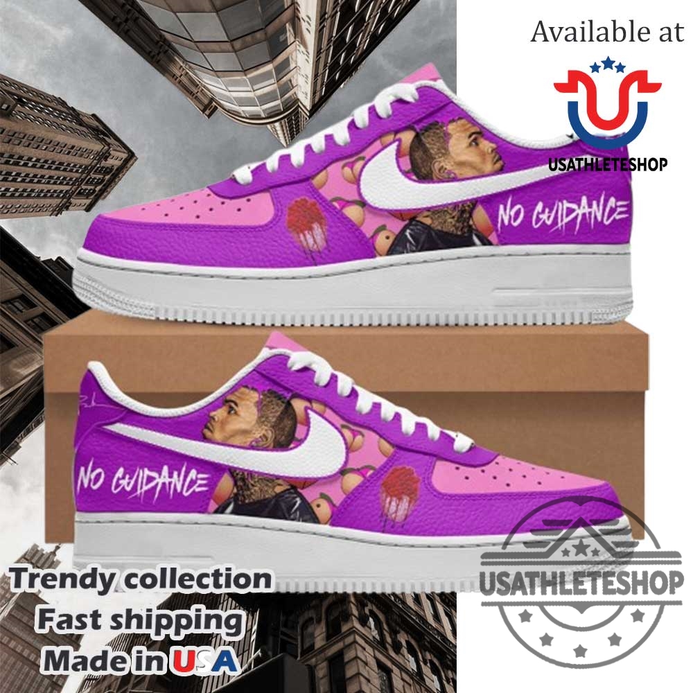 Chris Brown No Guidance Purple Air Force 1 Sneaker