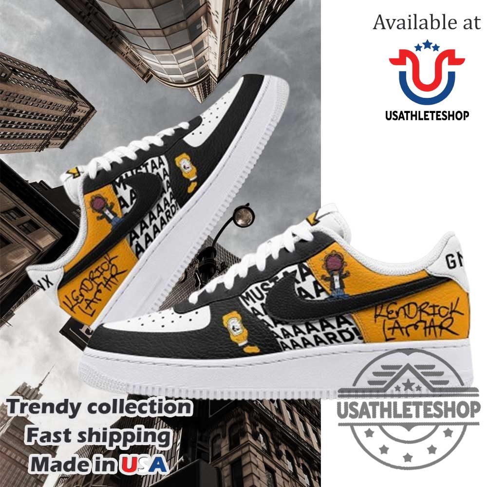 "Top Chris Brown Sneaker Picks: Unique Air Force and Stan Smith" 9 Kendrick Lamar Mustard Special Edition Air Force 1 Sneaker