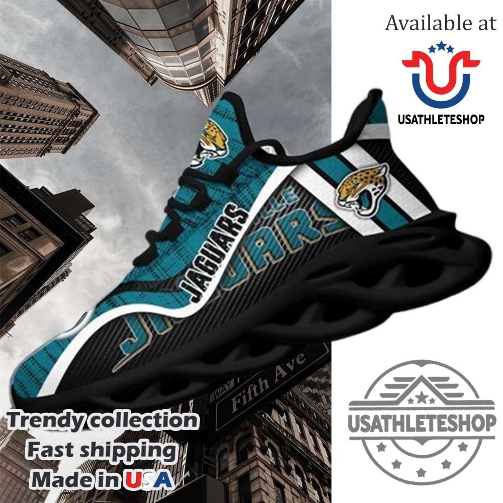 Jacksonville Jaguars Nfl Clunky Sneakers Max Soul Shoes Black Sole 3 Jacksonville Jaguars NFL Clunky Sneakers Max Soul Shoes Black Sole