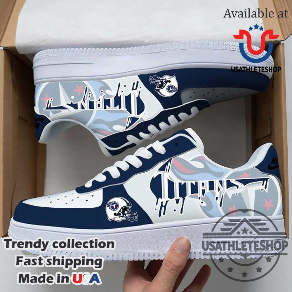 Tennessee Titans Team Logo Fan Air Force 1 Shoes 3 Tennessee Titans Team Logo Fan Air Force 1 Shoes