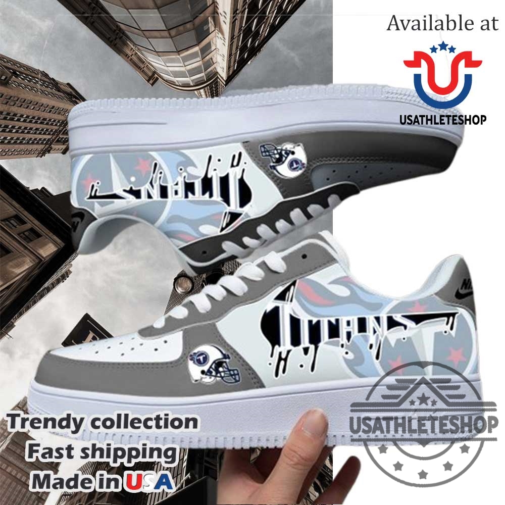 "Top Chris Brown Sneaker Picks: Unique Air Force and Stan Smith" 19 Custom Tennessee Titans Nike Air Force 1 Sneakers Unique Dripping Design